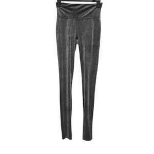 Women's - Spanx Gray Velvet Leggings, Size Small